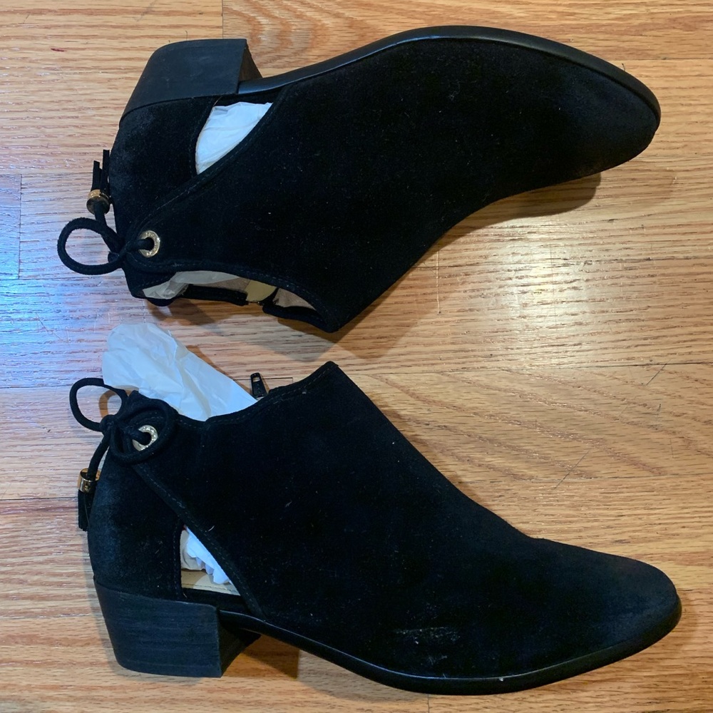 Michael Kors ankle cut out Flat Tassel boots 7.5